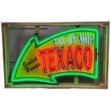 New Texaco Animated Arrow Painted Neon Sign 72"W x 44"H